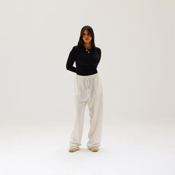 Linen Pants-White
