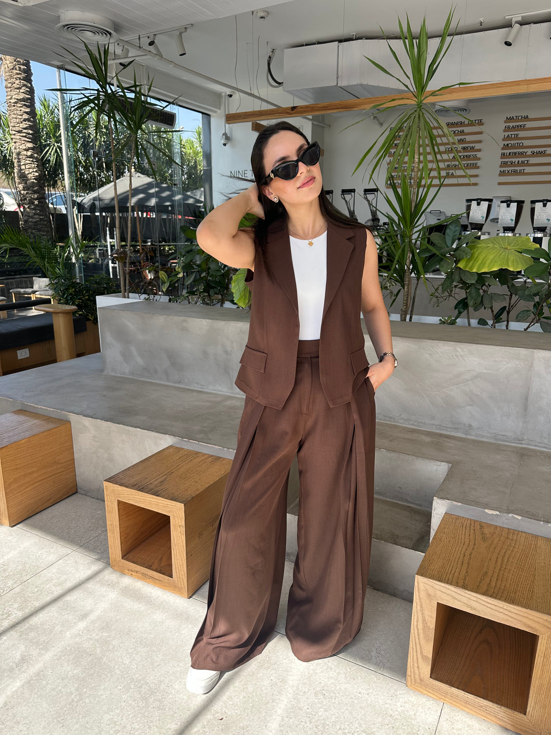 Power Suit 2 Piece - Brown