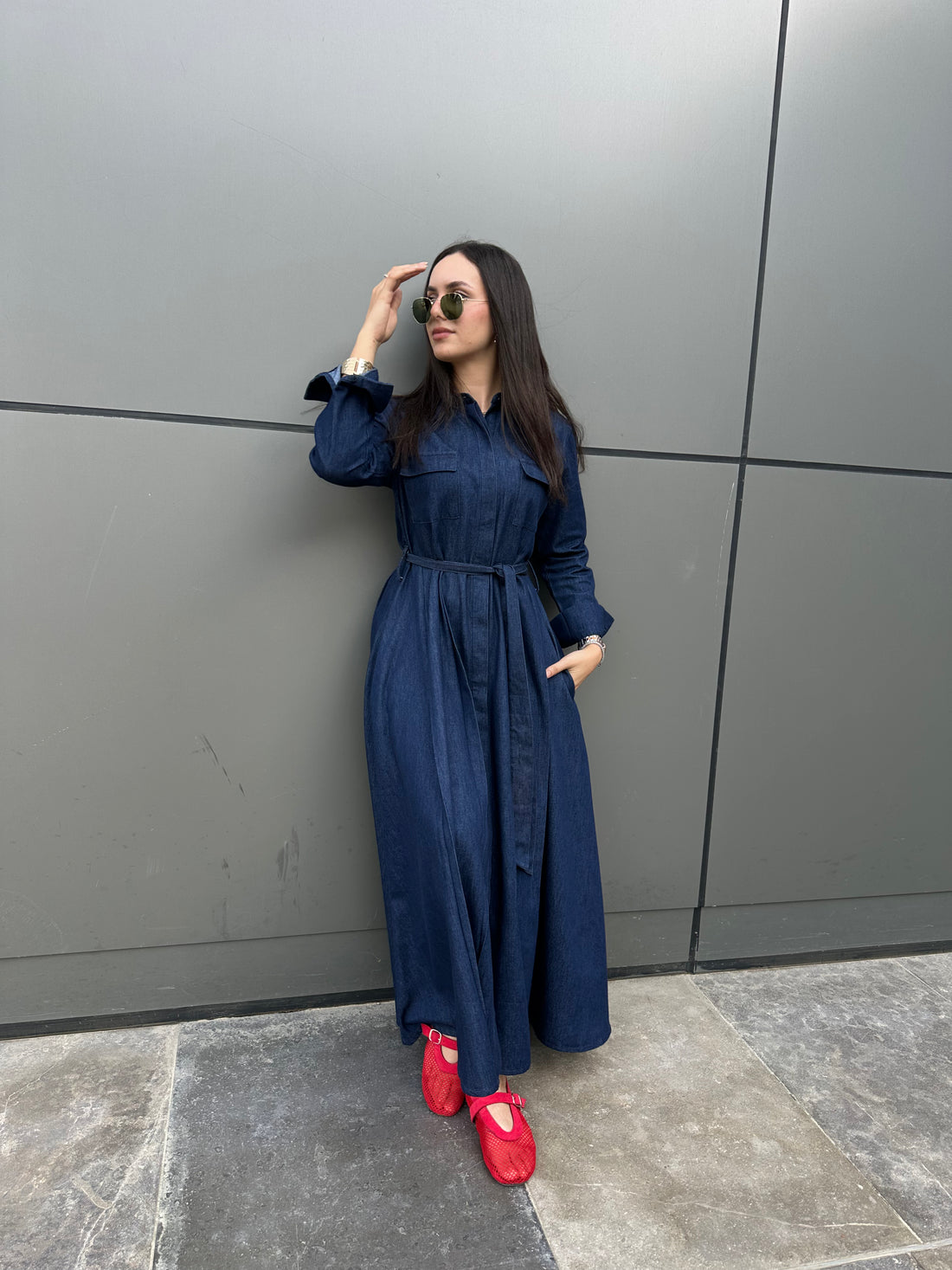 Denim Shirt Dress