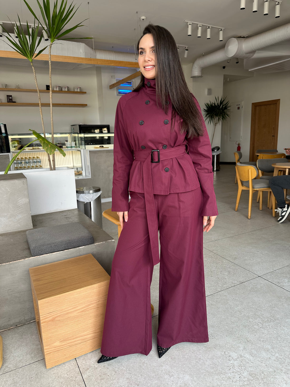 Two Piece Set - Burgundy