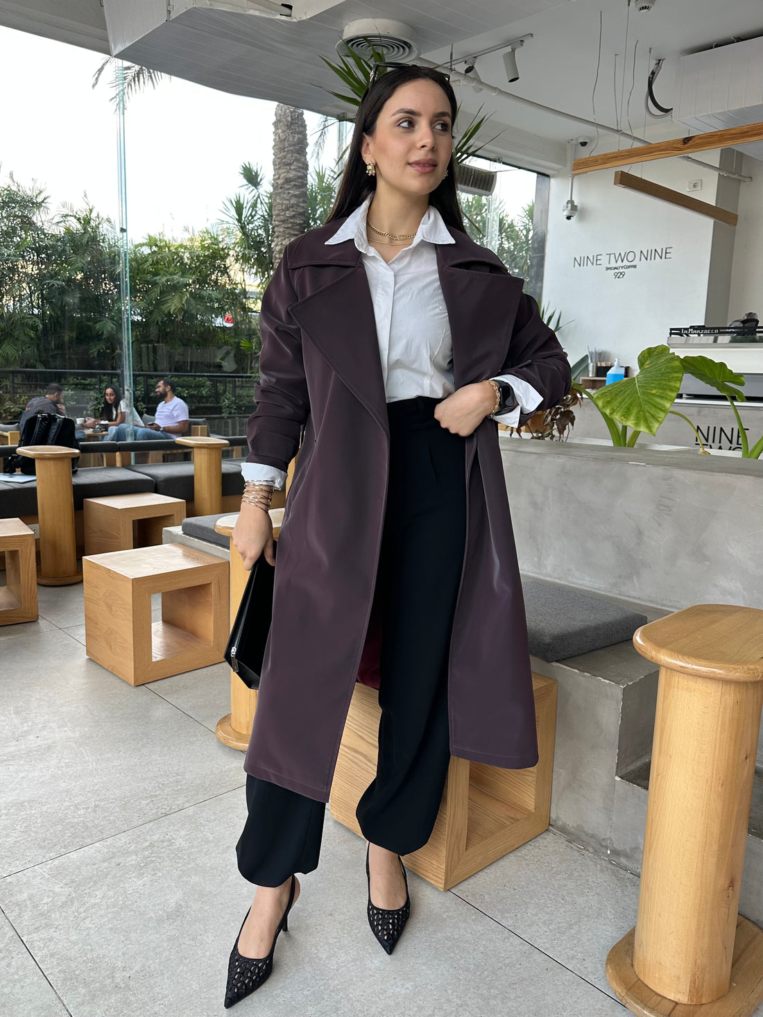 Nola Coat - Burgundy