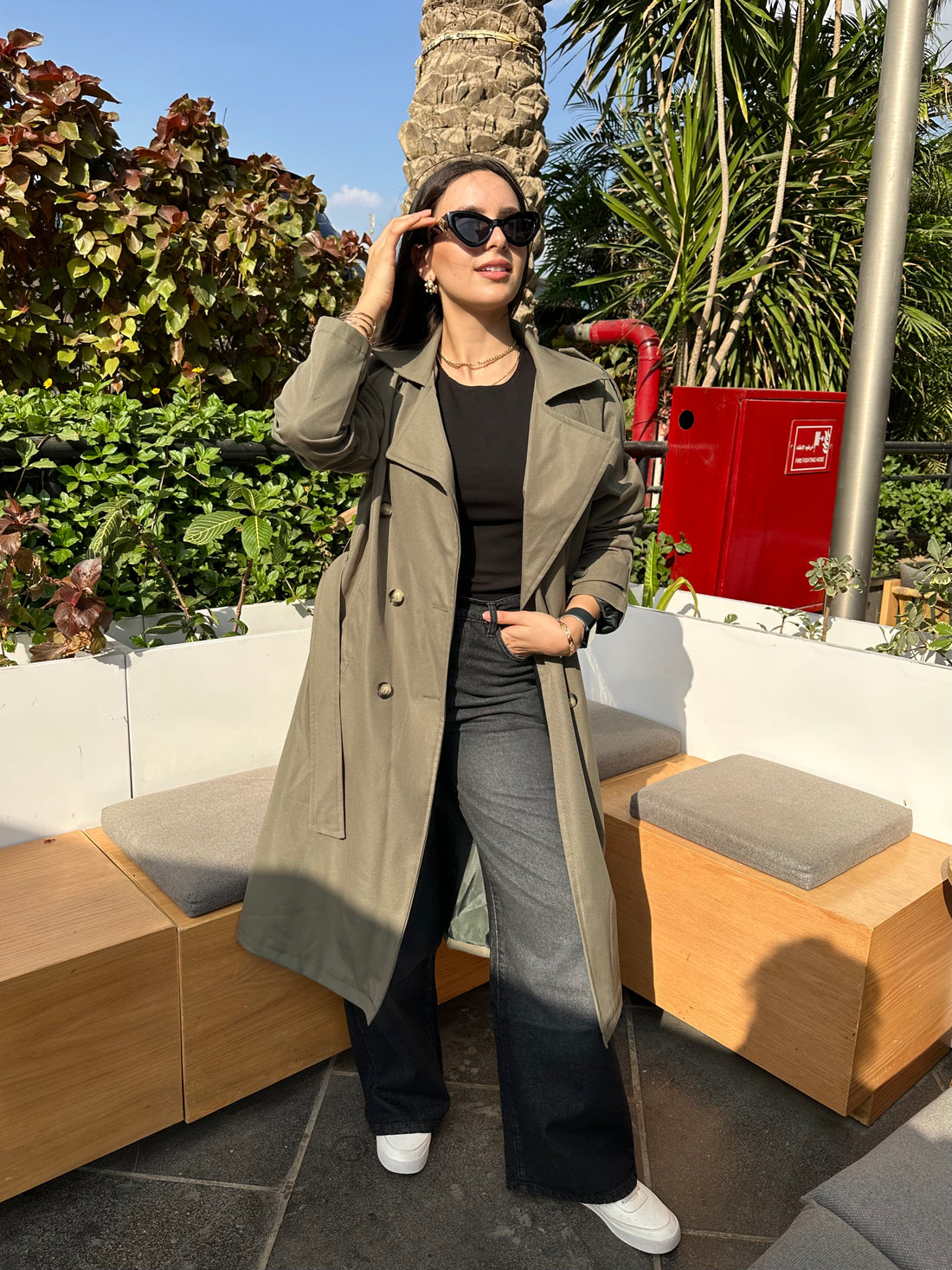 Trench coat Olive