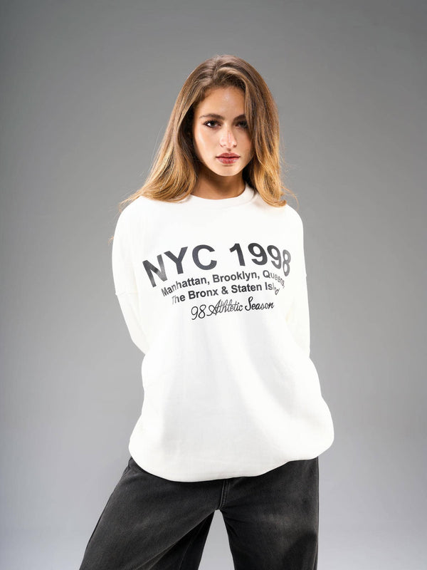 Oversized Sweatshirt-White