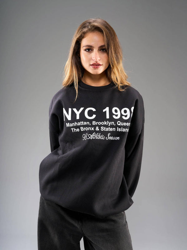Oversized Sweatshirt-Black